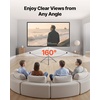 image:imageVEVOR Projector Screen with Stand 60 Inch 160 Wide Angle Indoor Outdoor Projection Screen 169 4K HD Wrinkleless Portable Tripod Screens with Carry Bag for Movie Home Theater Office PresentationTS80H