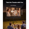 image:imageVEVOR Projector Screen with Stand 60 Inch 160 Wide Angle Indoor Outdoor Projection Screen 169 4K HD Wrinkleless Portable Tripod Screens with Carry Bag for Movie Home Theater Office PresentationTS60H
