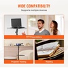 image:imageVEVOR Projector Stand Laptop Stand Tripod Adjustable Height 2697 to 63 in Portable Projector Tripod with Tray amp Gooseneck Phone Holder for Outdoor Movies Home Office Stage or StudioTripod with Wheels