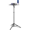 image:imageVEVOR Projector Stand Laptop Stand Tripod Adjustable Height 2697 to 63 in Portable Projector Tripod with Tray amp Gooseneck Phone Holder for Outdoor Movies Home Office Stage or StudioTripod without Wheels
