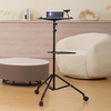 image:imageVEVOR Projector Stand Laptop Stand Tripod Adjustable Height 2697 to 63 in Portable Projector Tripod with Tray amp Gooseneck Phone Holder for Outdoor Movies Home Office Stage or StudioTripod with Wheels