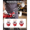 image:imageVEVOR Ratchet Pipe Threader Kit with 7 Dies 38 BSPT to 2 BSPT Manual Ratcheting Pipe Threading Tool Portable Pipes Threader Set with Toolbox for Plumbing Installation amp Repair12  1