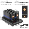 image:imageVEVOR Restaurant Pager SystemTouch Screen Keyboad Wireless Long Range Lineup Waiting Queue Signal Guest Customer Calling Beepers with Vibration amp Flashing 20 BuzzersTouch screens
