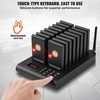 image:imageVEVOR Restaurant Pager SystemTouch Screen Keyboad Wireless Long Range Lineup Waiting Queue Signal Guest Customer Calling Beepers with Vibration amp Flashing 20 BuzzersTouch screens