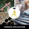 image:imageVEVOR Roller Pipe Stand for 18 in 12 in Pipes 2500LBS Load Capacity Pipe Stand with Adjustable Height 32  55 Folding Portable Supporting Stand with Roller Head
