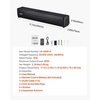 image:imageVEVOR Sound Bar for Smart TV 20 Channel 24Inch Compact Soundbar TV Speakers for Projector Bluetooth AUX Connection Remote Control Easy Setup 80W Surround Sound System for PC Home Theater Audio17IN Compact