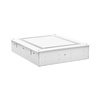 image:imageVEVOR Structured Media Enclosure 28Inch Recessed inWall Media Box with Cover WallMount Cable Management Box Kit Structured Wiring MultiMedia Cabinet ColdRolled Steel for TV Home TheaterWhiteEnclosure  Cover