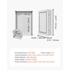 image:imageVEVOR Structured Media Enclosure 28Inch Recessed inWall Media Box with Cover WallMount Cable Management Box Kit Structured Wiring MultiMedia Cabinet ColdRolled Steel for TV Home TheaterWhiteEnclosure  Cover