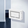 image:imageVEVOR Structured Media Enclosure 28Inch Recessed inWall Media Box with Cover WallMount Cable Management Box Kit Structured Wiring MultiMedia Cabinet ColdRolled Steel for TV Home TheaterWhiteEnclosure  Cover