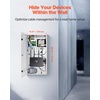 image:imageVEVOR Structured Media Enclosure 28Inch Recessed inWall Media Box with Cover WallMount Cable Management Box Kit Structured Wiring MultiMedia Cabinet ColdRolled Steel for TV Home TheaterWhiteEnclosure  Vented Door