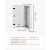 image:imageVEVOR Structured Media Enclosure 28Inch Recessed inWall Media Box with Cover WallMount Cable Management Box Kit Structured Wiring MultiMedia Cabinet ColdRolled Steel for TV Home TheaterWhiteEnclosure  Vented Door