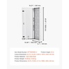 image:imageVEVOR Structured Media Enclosure 28Inch Recessed inWall Media Box with Cover WallMount Cable Management Box Kit Structured Wiring MultiMedia Cabinet ColdRolled Steel for TV Home TheaterWhiteEnclosure  Vented Door