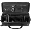 image:imageVEVOR Studio Equipment Trolley Case 3583 x 1181 x 14 in  91 x 30 x 355 cm Rolling Camera Bag Carrying Bag with Wheels Straps Padded Compartment Handle for Light Stands Tripods Telescopesblack body with orange