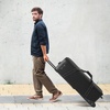 image:imageVEVOR Studio Equipment Trolley Case 3583 x 1181 x 14 in  91 x 30 x 355 cm Rolling Camera Bag Carrying Bag with Wheels Straps Padded Compartment Handle for Light Stands Tripods Telescopesblack body with orange