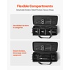 image:imageVEVOR Studio Equipment Trolley Case 3583 x 1181 x 14 in  91 x 30 x 355 cm Rolling Camera Bag Carrying Bag with Wheels Straps Padded Compartment Handle for Light Stands Tripods Telescopesblack body with orange