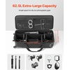 image:imageVEVOR Studio Equipment Trolley Case 3583 x 1181 x 14 in  91 x 30 x 355 cm Rolling Camera Bag Carrying Bag with Wheels Straps Padded Compartment Handle for Light Stands Tripods Telescopesblack body with orange