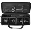 image:imageVEVOR Studio Equipment Trolley Case 3583 x 1181 x 14 in  91 x 30 x 355 cm Rolling Camera Bag Carrying Bag with Wheels Straps Padded Compartment Handle for Light Stands Tripods Telescopesblack body with orange