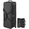 image:imageVEVOR Studio Equipment Trolley Case 3583 x 1181 x 14 in  91 x 30 x 355 cm Rolling Camera Bag Carrying Bag with Wheels Straps Padded Compartment Handle for Light Stands Tripods Telescopesblack body with orange
