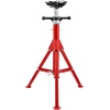 image:imageVEVOR V Head Pipe Stand with 4Ball Transfer 2500LBS Capacity with Adjustable Height 28  52 Portable Folding Pipe Stand for 18 to 12 Inch Pipes Supporting