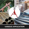image:imageVEVOR V Head Pipe Stand with 4Ball Transfer 2500LBS Capacity with Adjustable Height 28  52 Portable Folding Pipe Stand for 18 to 12 Inch Pipes Supporting