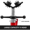 image:imageVEVOR V Head Pipe Stand with 4Ball Transfer 2500LBS Capacity with Adjustable Height 28  52 Portable Folding Pipe Stand for 18 to 12 Inch Pipes Supporting