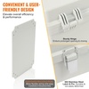 image:imageVEVOR WeatherResistant Junction Box Dimensions 1693x1299x709 inches Crafted from ABS Plastic with a Secure Hinged Lid and Stainless Steel Lock IP67 Rated for Ultimate Dust and Water Protect1693x1299x709