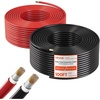 image:imageVEVOR 100FT Solar Panel Wire 10AWG Tinned Copper PV Cable 6mm IP67 Waterproof XLPE Insulation Outdoor Extension Cord for RV Boat Home Solar Black100FT2 RedBlack