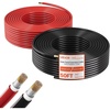 image:imageVEVOR 100FT Solar Panel Wire 10AWG Tinned Copper PV Cable 6mm IP67 Waterproof XLPE Insulation Outdoor Extension Cord for RV Boat Home Solar Black50FT2 RedBlack