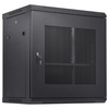 image:imageVEVOR 12U Wall Mount Network Cabinet 155 Deep Server Rack Cabinet Enclosure 200 lbs Max GroundMounted Load Capacity with Locking Glass Door Side Panels for IT Equipment AV Devices12UMesh Door