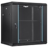 image:imageVEVOR 12U Wall Mount Network Cabinet 155 Deep Server Rack Cabinet Enclosure 200 lbs Max GroundMounted Load Capacity with Locking Glass Door Side Panels for IT Equipment AV Devices12UGlass Door