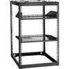 image:imageVEVOR 16U Open Frame Server Rack amp Network Rack Wall Mounted or Floor Standing Heavy Duty 4 Post with 2PCS Vented 1U Shelves amp Mounting Hardware Holds All 19 Networking IT Equipment AV Gear16U Server Rack