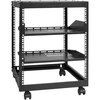 image:imageVEVOR 20U Open Frame Server Rack 2340 Adjustable Depth Free Standing or Wall Mount Network Server Rack 4 Post AV Rack with Casters Holds All Your Networking IT Equipment AV Gear Router Modem12U