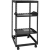 image:imageVEVOR 20U Open Frame Server Rack 2340 Adjustable Depth Free Standing or Wall Mount Network Server Rack 4 Post AV Rack with Casters Holds All Your Networking IT Equipment AV Gear Router Modem20U