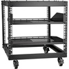 image:imageVEVOR 20U Open Frame Server Rack 2340 Adjustable Depth Free Standing or Wall Mount Network Server Rack 4 Post AV Rack with Casters Holds All Your Networking IT Equipment AV Gear Router Modem9U