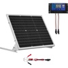 image:imageVEVOR 20W 12V Solar Battery Trickle Charger Maintainer Mono Solar Panel Battery Charger with Builtin MPPT Controller amp Adjustable Mount Bracket IP65 Waterproof for Car Boat RV Trailer House Roof50W