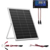 image:imageVEVOR 30W 12V Solar Panel Battery Charger Solar Battery Trickle Charger Maintainer with Intelligent MPPT Controller amp Adjustable Mount Bracket IP67 Waterproof for Car Boat RV Motorcycle Trailer25W