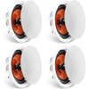 image:imageVEVOR 4 PCs 8 Inch in Ceiling Speakers 400W Flush Mount Ceiling amp inWall Speakers System with 8 Woofer1 Tweeter for Home Kitchen Living Room Bedroom or Covered Outdoor Porches100W4