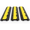 image:imageVEVOR 5 Channel Rubber Cable Protector Ramp Heavy Duty Wire Cord Cover  18000Lbs Load Capacity for Driveway Modular Interlocking Connection Cable Traffic Speed Bump with FlipOpen Top Cover2 Channel