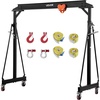 image:imageVEVOR Adjustable Gantry Crane 2200 lbs Capacity Portable Shop Lift Hoist with 957 to 1429 Height Adjustable Locking Wheels Steel Construction for Factory Warehouse Auto Repair Frame Only5000 lbs With Hoist