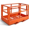 image:imageVEVOR Mesh Telehandler Work Platform 48 x 715 Inch Man Safety Basket 2000 lbs Capacity Forklift Telehandler Attachment Safety Cage Heavy Duty Carbon Steel for Most Aerial Jobs Lifting Loader