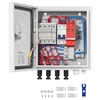 image:imageVEVOR PV Combiner Box 4 String Metal Solar Combiner Box with 15A Rated Current Fuse 63A Circuit Breaker Lightning Arrester Steel Case for OnOff Grid Solar Panel System IP65Metal