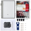 image:imageVEVOR PV Combiner Box 4 String Metal Solar Combiner Box with 15A Rated Current Fuse 63A Circuit Breaker Lightning Arrester Steel Case for OnOff Grid Solar Panel System IP65ABS Plastic