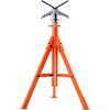 image:imageVEVOR Pipe Stand 2500LBS Heavy Duty Pipe Stands 27252 Height Adjustable V Head Pipe Stand 45 Steel Folding Portable Stand for 12 in to 12 in Pipes Supporting