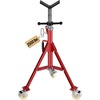 image:imageVEVOR Pipe Stand with Casters V Head Pipe Stand with Adjustable Height 331563 Inch 2500LBS Load Capacity Folding Portable Pipe Stands for 18 to 12 Inch Pipe Supporting