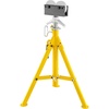 image:imageVEVOR Roller Pipe Stand for 18 in 12 in Pipes 2500LBS Load Capacity Pipe Stand with Adjustable Height 32  55 Folding Portable Supporting Stand with Roller Head