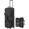 image:imageVEVOR Studio Equipment Trolley Case 3583 x 1181 x 14 in  91 x 30 x 355 cm Rolling Camera Bag Carrying Bag with Wheels Straps Padded Compartment Handle for Light Stands Tripods Telescopesblack body with orange