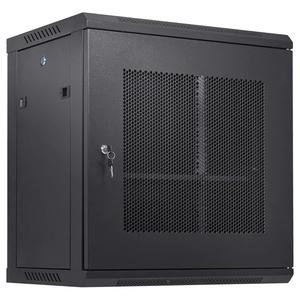 image:imageVEVOR 12U Wall Mount Network Cabinet 155 Deep Server Rack Cabinet Enclosure 200 lbs Max GroundMounted Load Capacity with Locking Glass Door Side Panels for IT Equipment AV Devices12UMesh Door