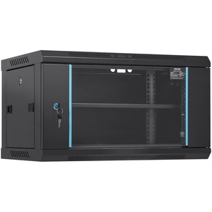 image:imageVEVOR 12U Wall Mount Network Cabinet 155 Deep Server Rack Cabinet Enclosure 200 lbs Max GroundMounted Load Capacity with Locking Glass Door Side Panels for IT Equipment AV Devices6UGlass Door