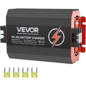 image:imageVEVOR 12V 20A DC to DC Battery Charger 250W OnBoard Battery Charger for LeadAcid Lithium AGM Gel and Flooded Batteries Smart MultiStage Charging for RVs Commercial Vehicles Boats Yachts12V 60A
