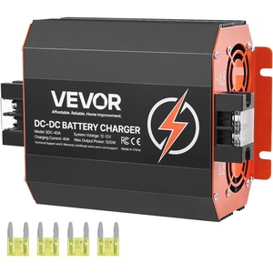 image:imageVEVOR 12V 20A DC to DC Battery Charger 250W OnBoard Battery Charger for LeadAcid Lithium AGM Gel and Flooded Batteries Smart MultiStage Charging for RVs Commercial Vehicles Boats Yachts12V 40A